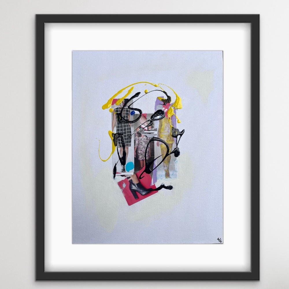 Original Minimalistic Mixed Media Painting for home decor 4/6